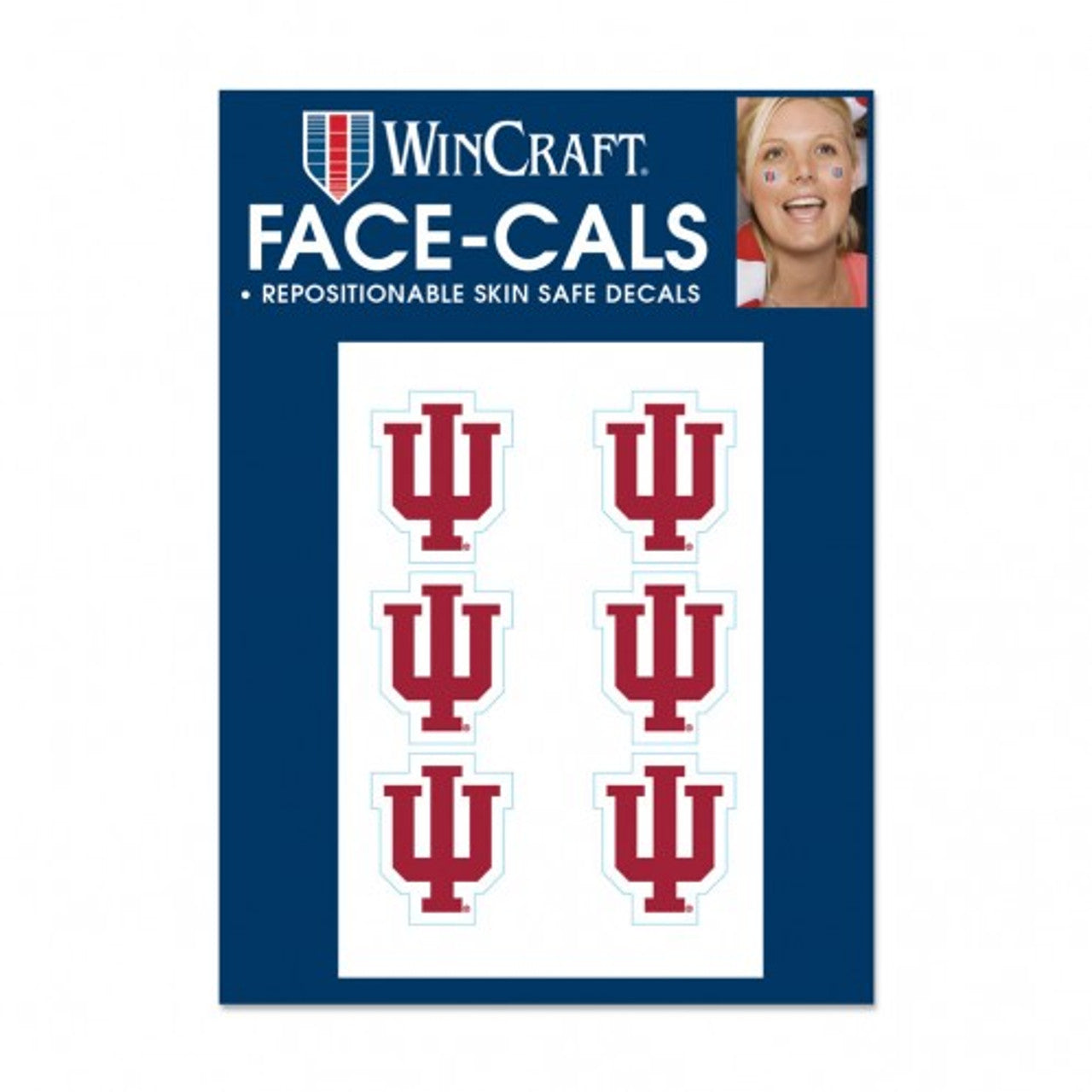 Indiana Hoosiers Tattoo Face Cals Special Order - Sports Collectibles, Sports Memorabilia, Sports Fan Shop, Sports Gifts