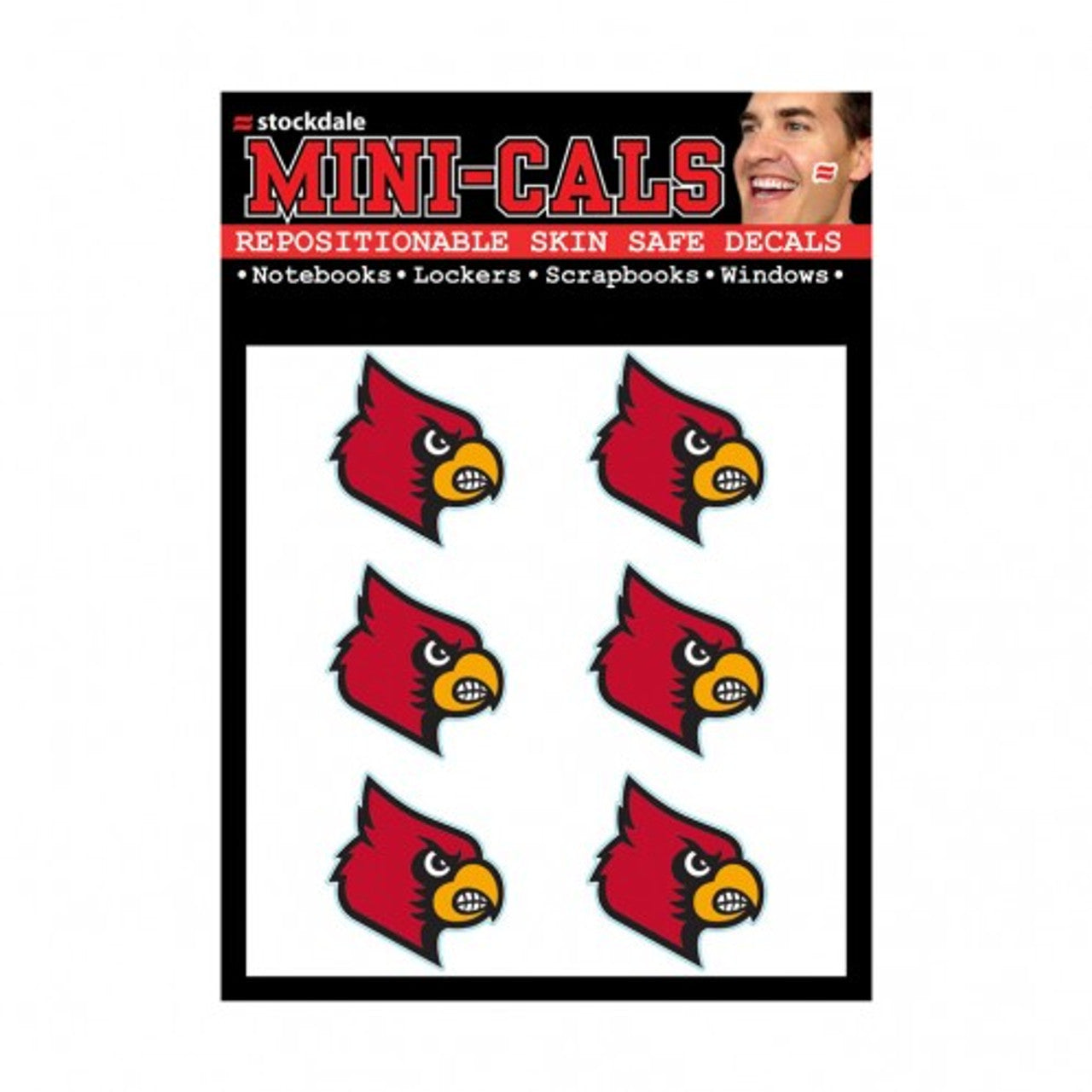 Louisville Cardinals Tattoo Face Cals Special Order - Sports Collectibles, Sports Memorabilia, Sports Fan Shop, Sports Gifts