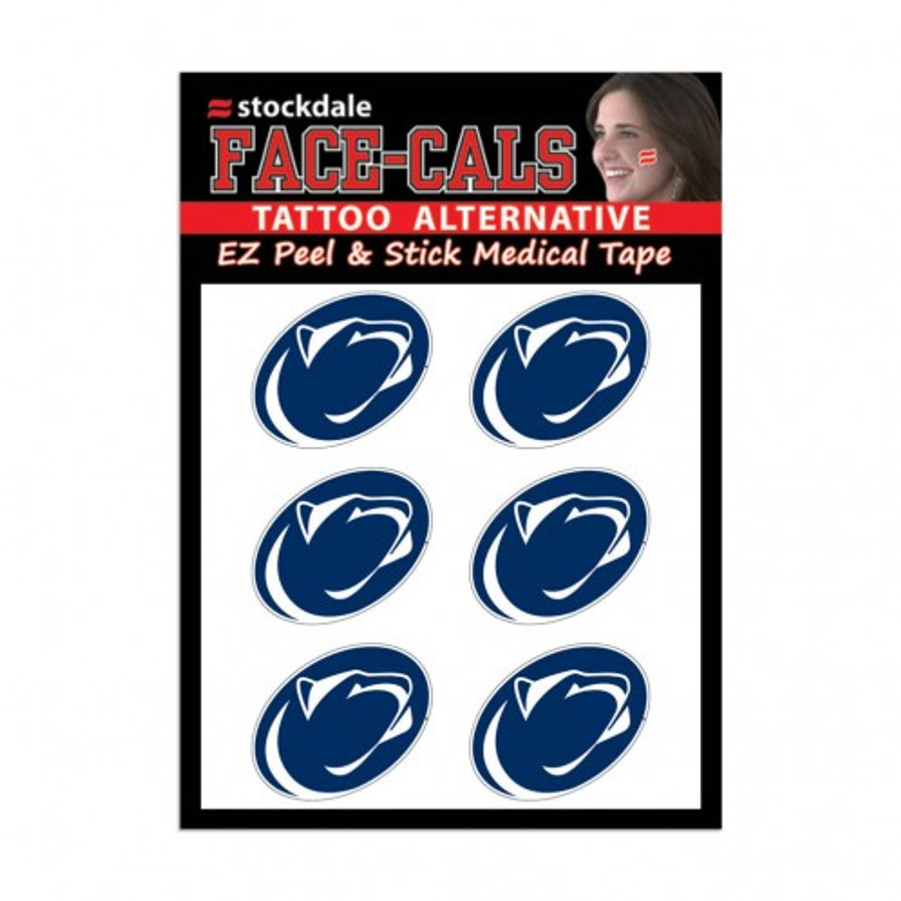 Penn State Nittany Lions Tattoo Face Cals Special Order - Sports Collectibles, Sports Memorabilia, Sports Fan Shop, Sports Gifts