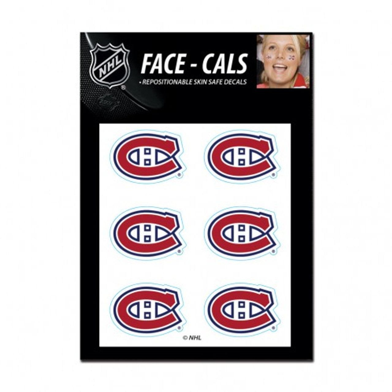 Montreal Canadiens Tattoo Face Cals Special Order - Sports Collectibles, Sports Memorabilia, Sports Fan Shop, Sports Gifts