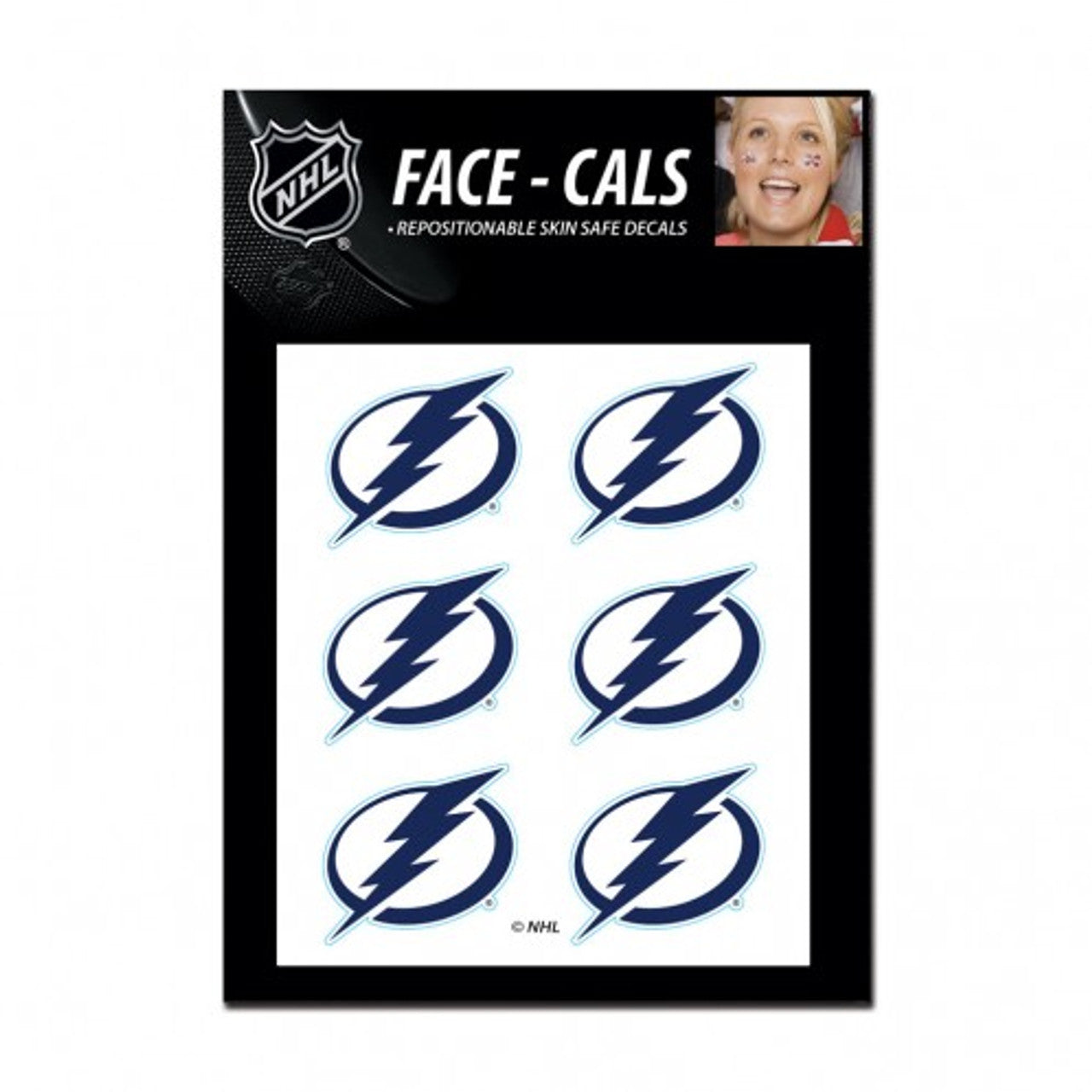 Tampa Bay Lightning Tattoo Face Cals Special Order - Sports Collectibles, Sports Memorabilia, Sports Fan Shop, Sports Gifts