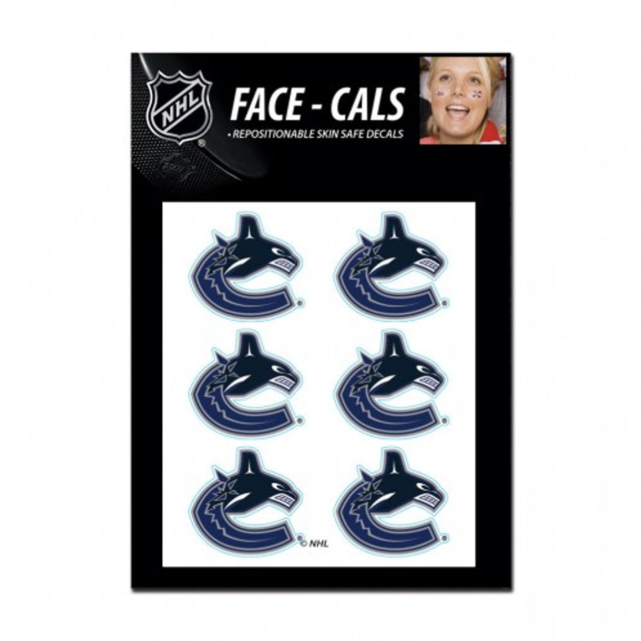 Vancouver Canucks Tattoo Face Cals Special Order - Sports Collectibles, Sports Memorabilia, Sports Fan Shop, Sports Gifts