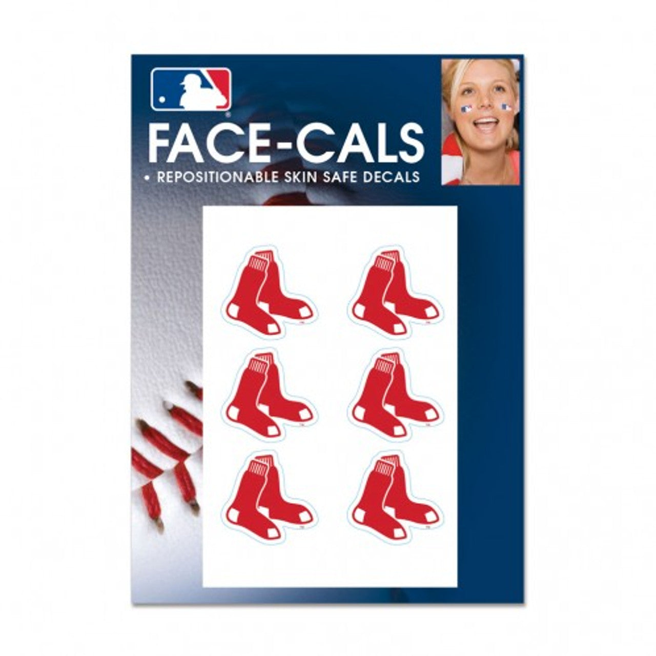 Boston Red Sox Tattoo Face Cals - Sports Collectibles, Sports Memorabilia, Sports Fan Shop, Sports Gifts
