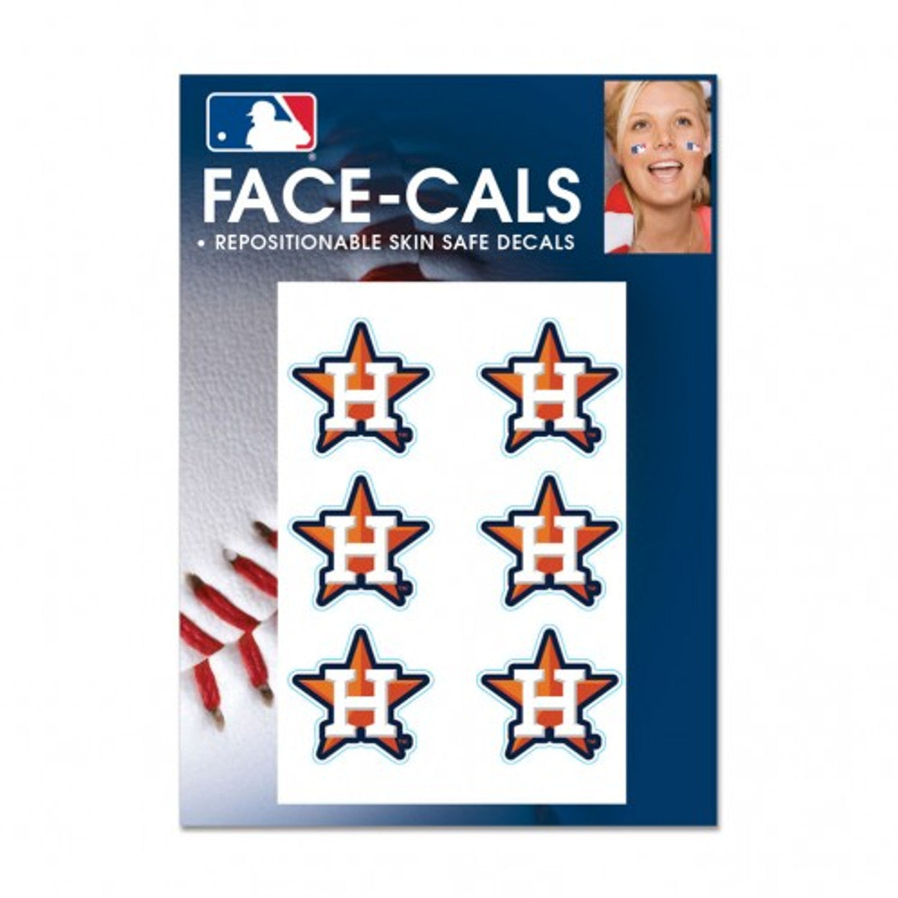 Houston Astros Tattoo Face Cals Special Order - Sports Collectibles, Sports Memorabilia, Sports Fan Shop, Sports Gifts
