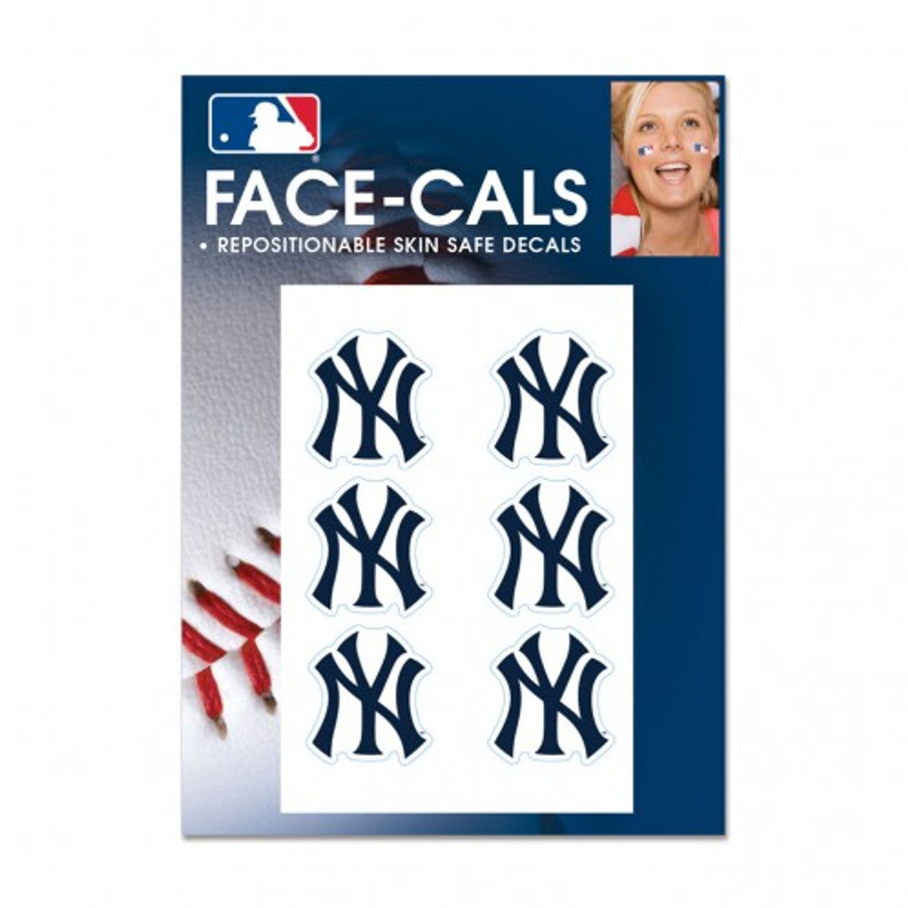 New York Yankees Tattoo Face Cals - Sports Collectibles, Sports Memorabilia, Sports Fan Shop, Sports Gifts