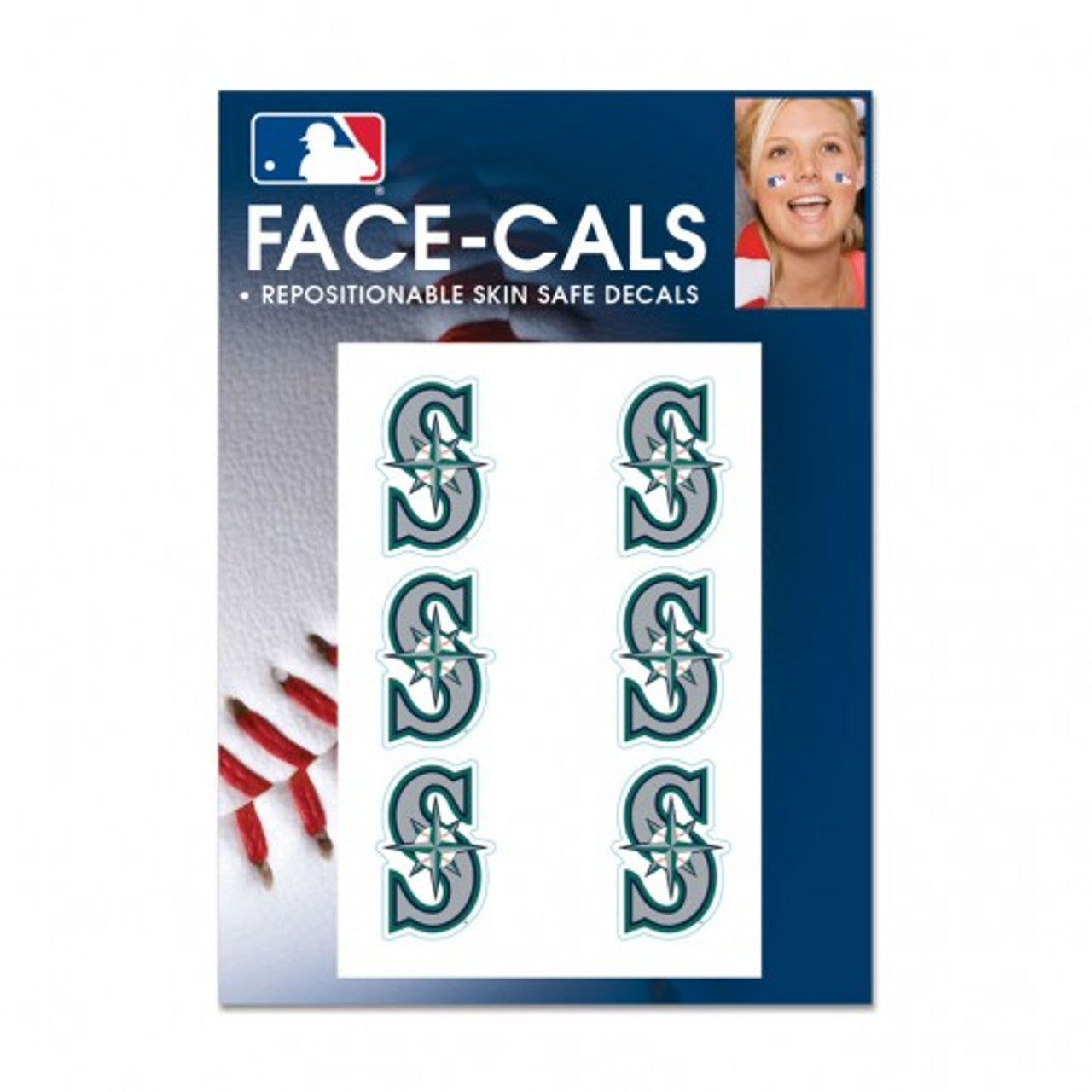 Seattle Mariners Tattoo Face Cals Special Order - Sports Collectibles, Sports Memorabilia, Sports Fan Shop, Sports Gifts