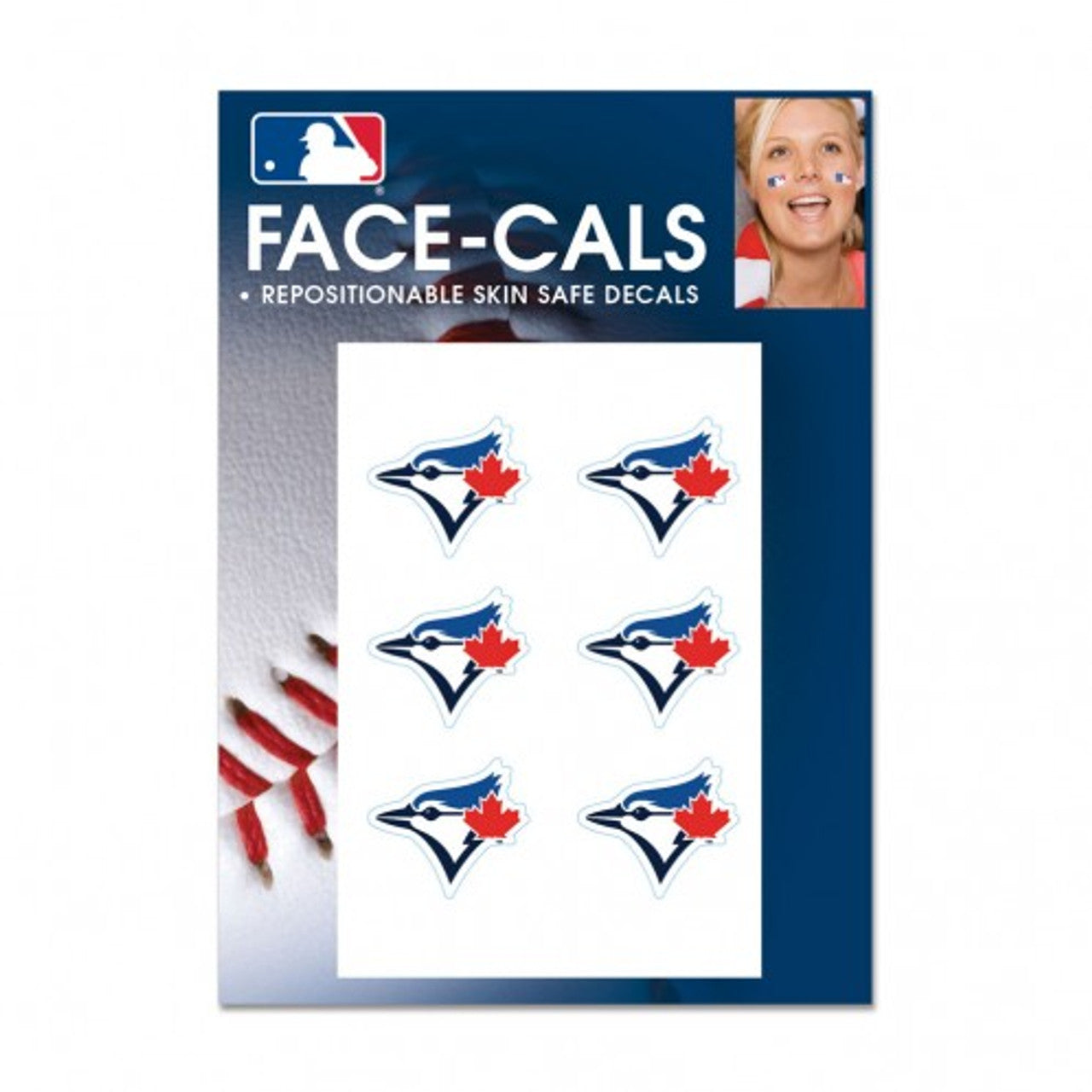 Toronto Blue Jays Tattoo Face Cals Special Order - Sports Collectibles, Sports Memorabilia, Sports Fan Shop, Sports Gifts