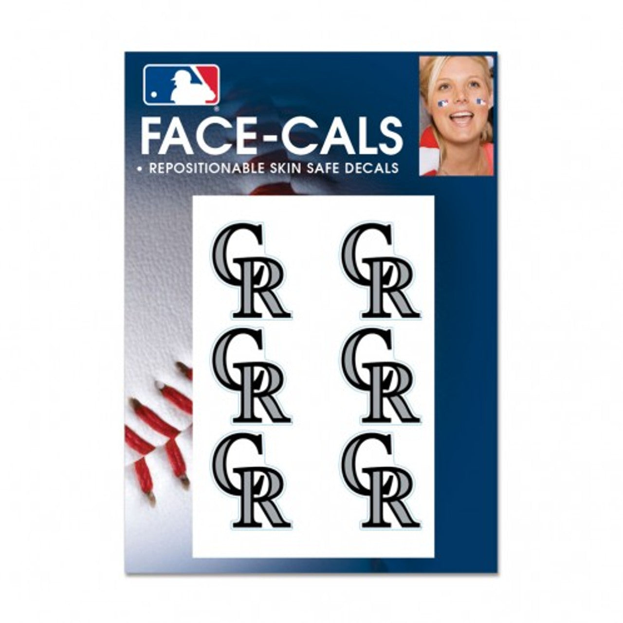 Colorado Rockies Tattoo Face Cals Special Order - Sports Collectibles, Sports Memorabilia, Sports Fan Shop, Sports Gifts