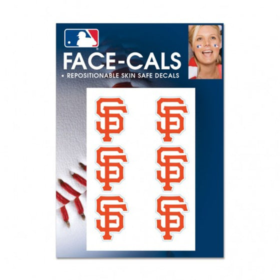 San Francisco Giants Tattoo Face Cals - Sports Collectibles, Sports Memorabilia, Sports Fan Shop, Sports Gifts