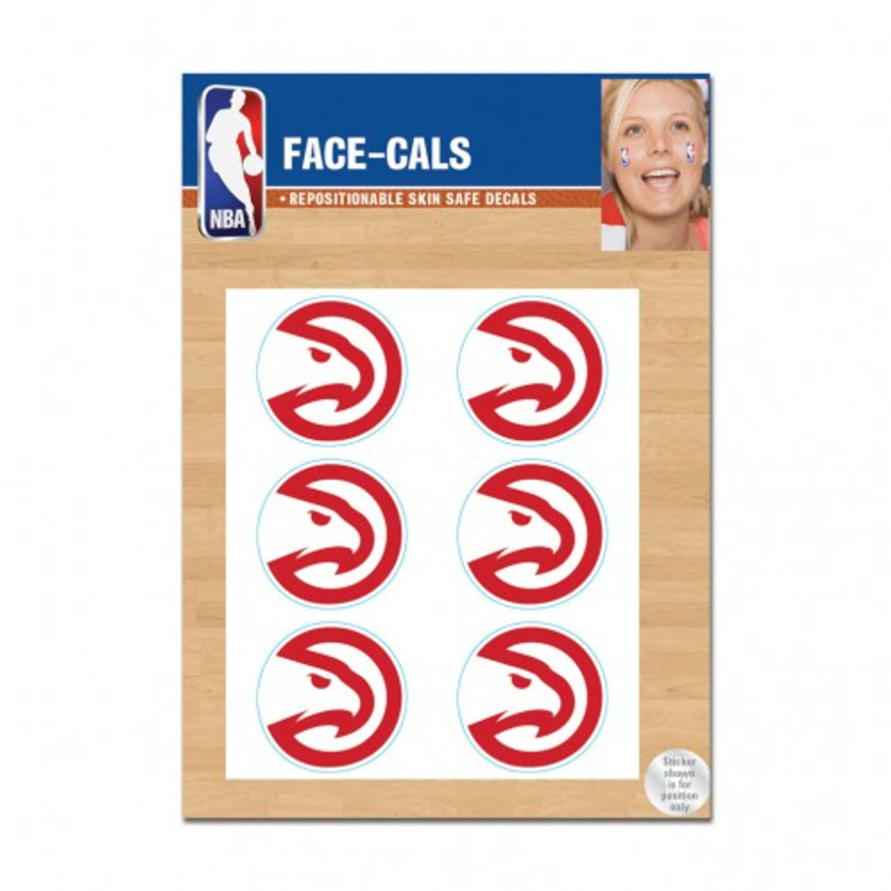 Atlanta Hawks Tattoo Face Cals Special Order - Sports Collectibles, Sports Memorabilia, Sports Fan Shop, Sports Gifts