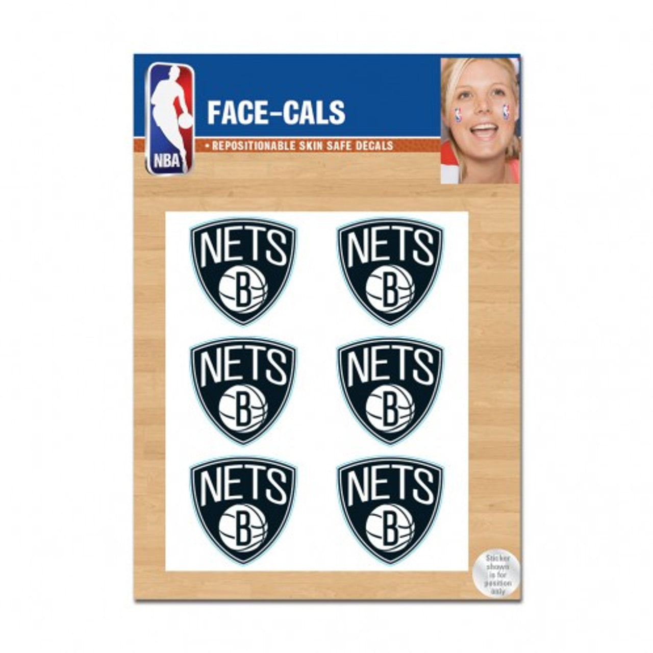 Brooklyn Nets Tattoo Face Cals Special Order - Sports Collectibles, Sports Memorabilia, Sports Fan Shop, Sports Gifts