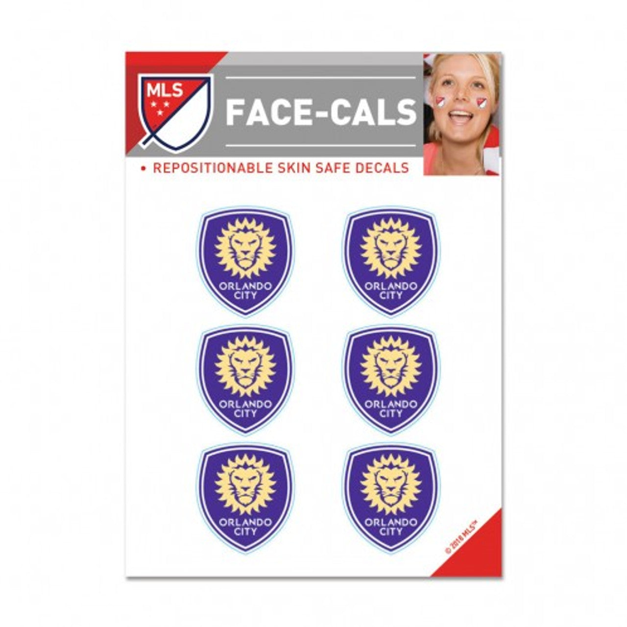 Orlando City SC Tattoo Face Cals Special Order - Sports Collectibles, Sports Memorabilia, Sports Fan Shop, Sports Gifts