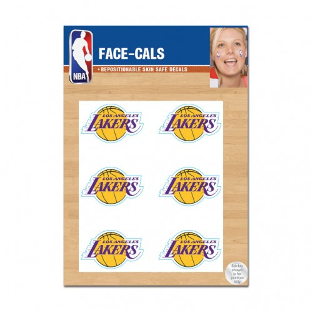 Los Angeles Lakers Tattoo Face Cals - Sports Collectibles, Sports Memorabilia, Sports Fan Shop, Sports Gifts