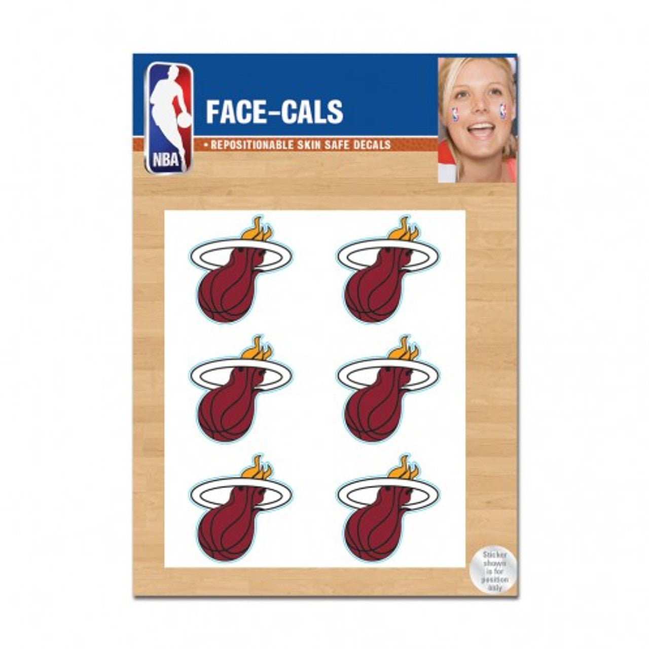 Miami Heat Tattoo Face Cals Special Order - Sports Collectibles, Sports Memorabilia, Sports Fan Shop, Sports Gifts