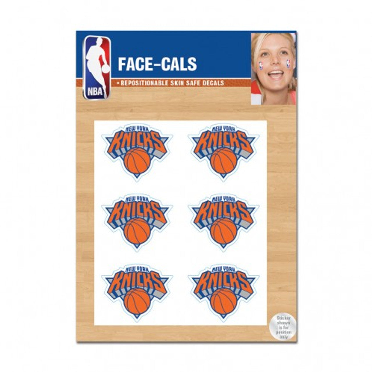 New York Knicks Tattoo Face Cals Special Order - Sports Collectibles, Sports Memorabilia, Sports Fan Shop, Sports Gifts