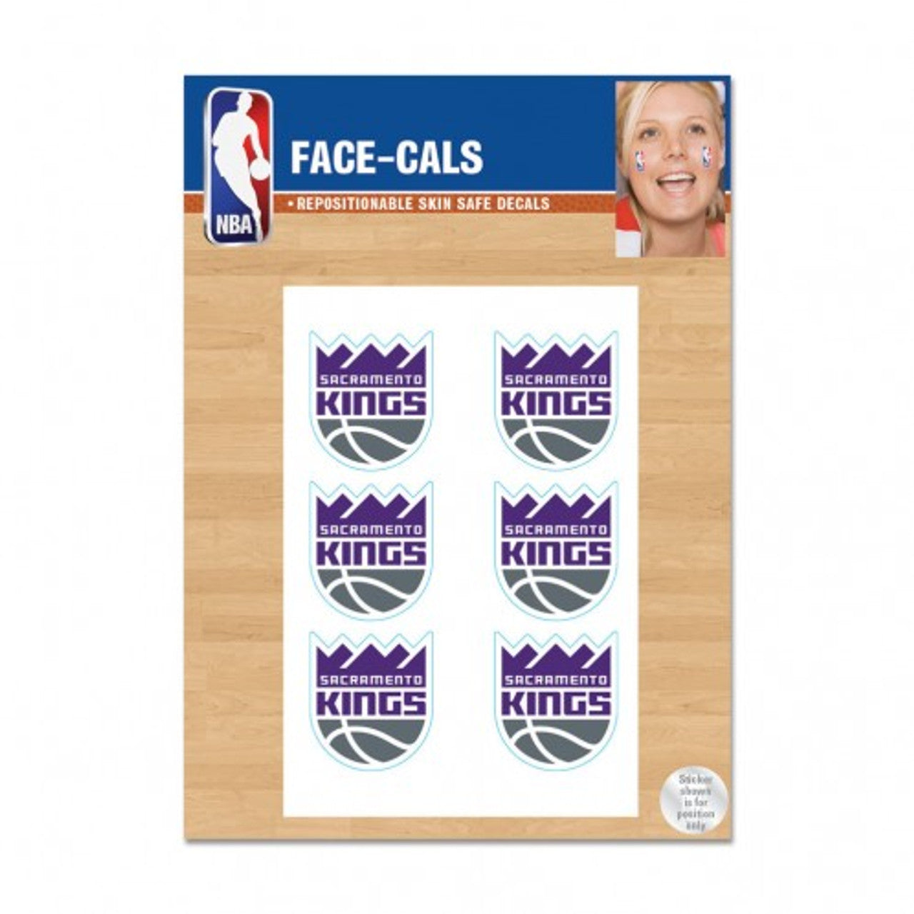 Sacramento Kings Tattoo Face Cals Special Order - Sports Collectibles, Sports Memorabilia, Sports Fan Shop, Sports Gifts