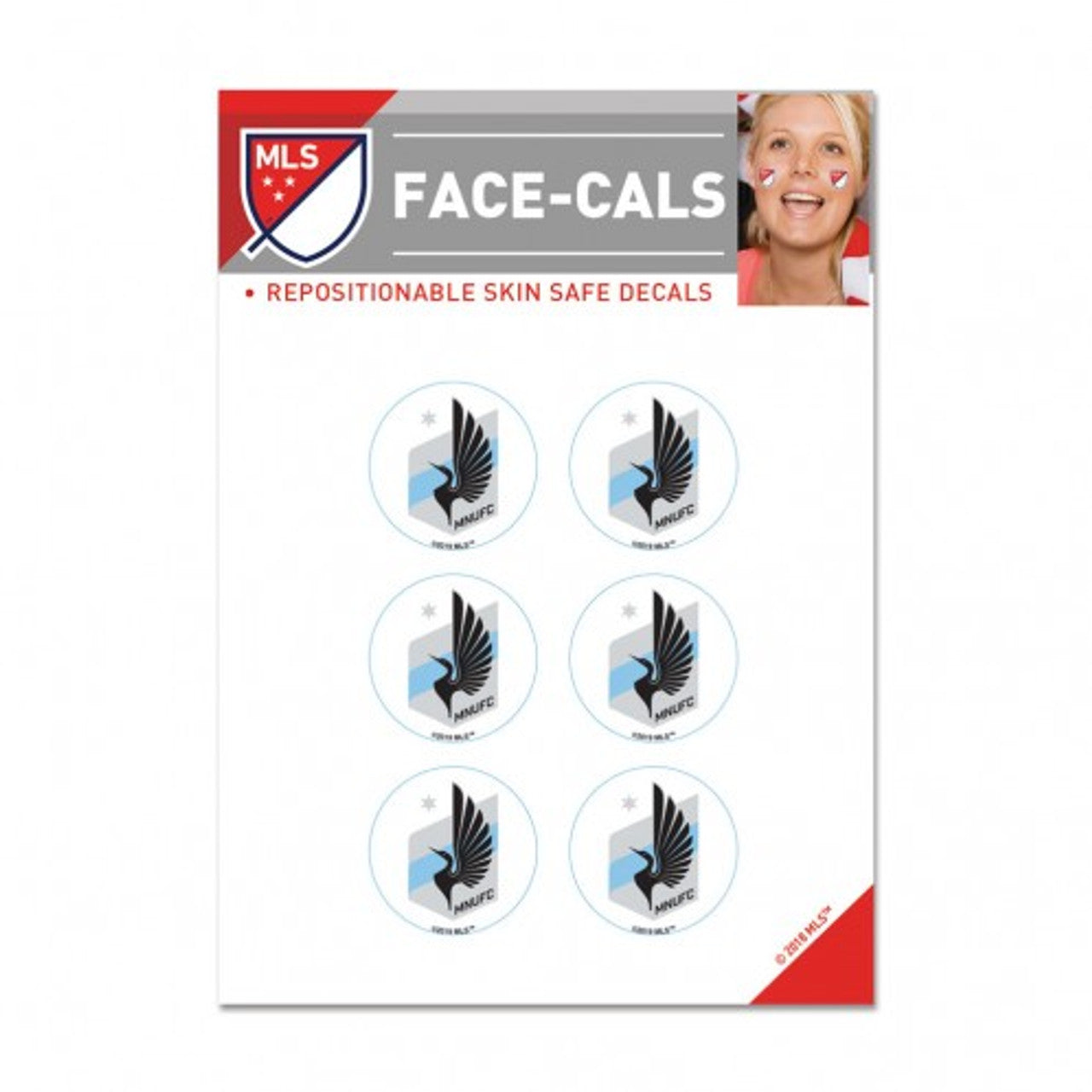 Minnesota United FC Tattoo Face Cals Special Order - Sports Collectibles, Sports Memorabilia, Sports Fan Shop, Sports Gifts