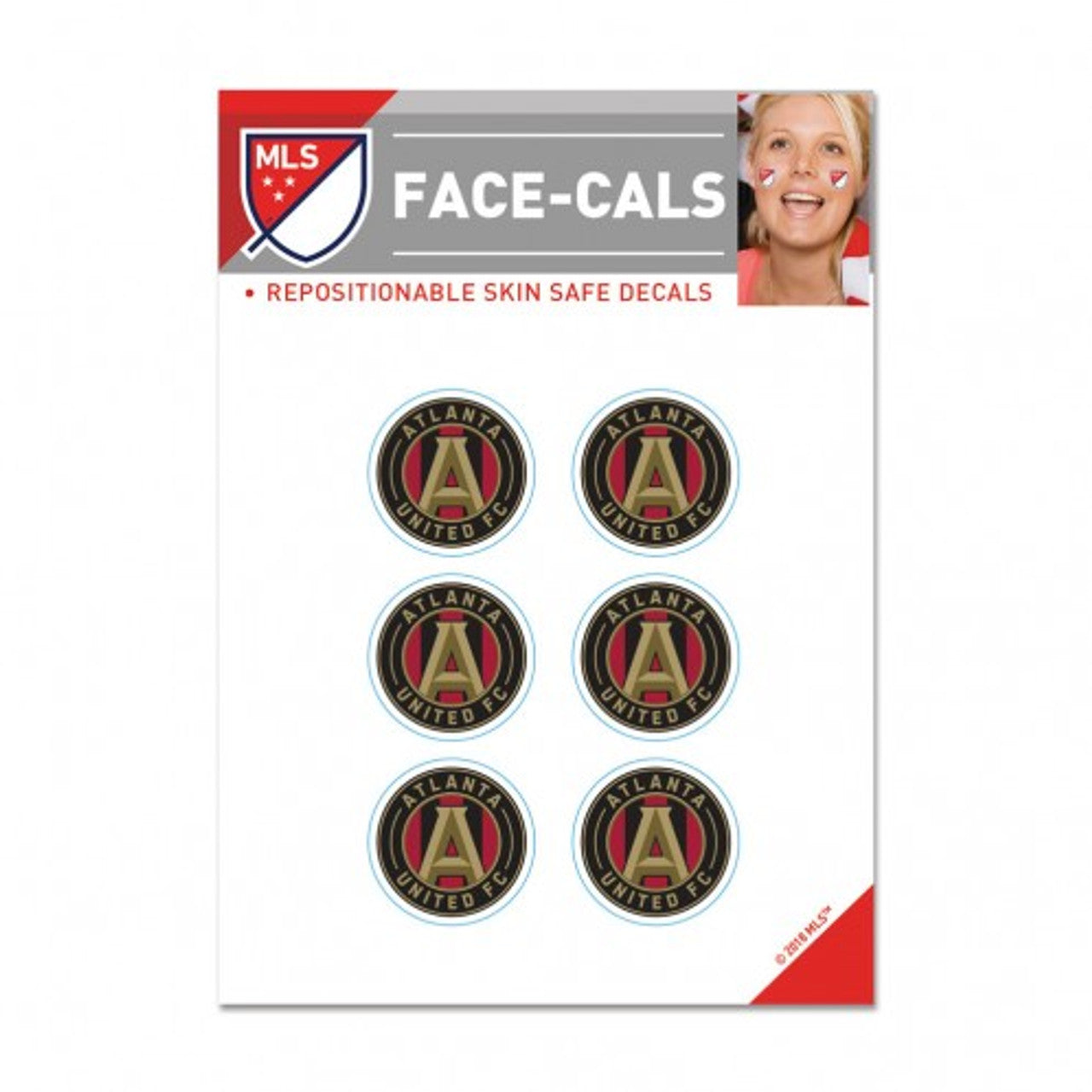 Atlanta United FC Tattoo Face Cals Special Order - Sports Collectibles, Sports Memorabilia, Sports Fan Shop, Sports Gifts