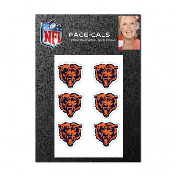 Chicago Bears Tattoo Face Cals - Sports Collectibles, Sports Memorabilia, Sports Fan Shop, Sports Gifts
