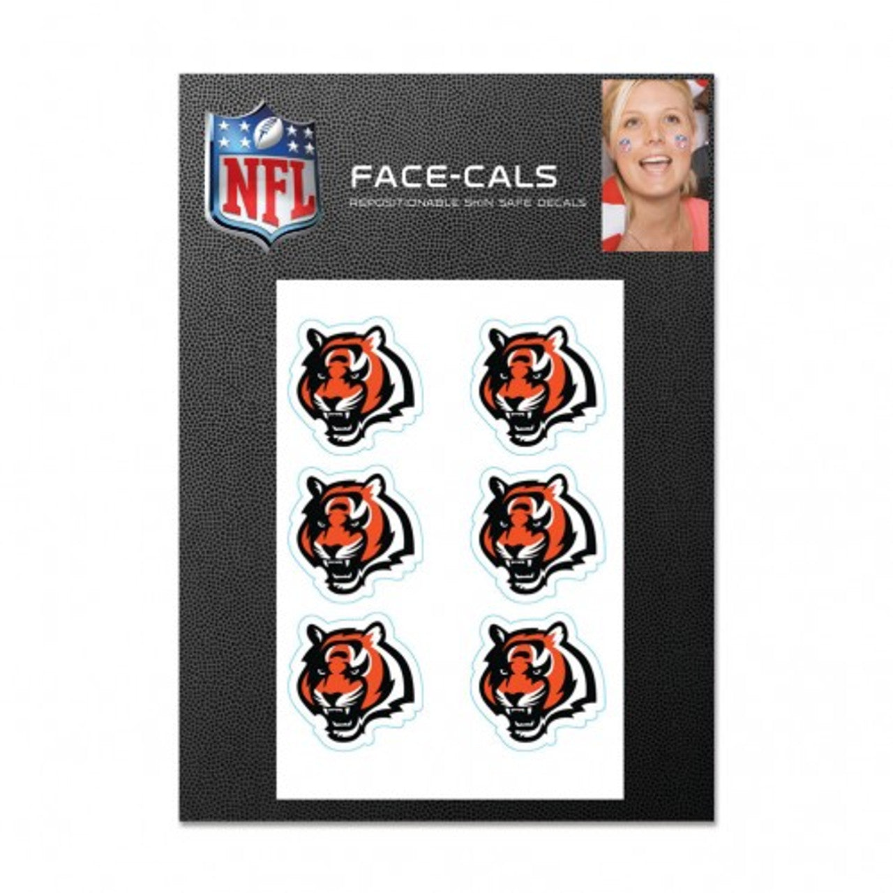 Cincinnati Bengals Tattoo Face Cals - Sports Collectibles, Sports Memorabilia, Sports Fan Shop, Sports Gifts
