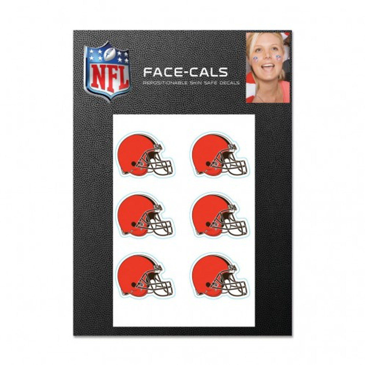 Cleveland Browns Tattoo Face Cals - Sports Collectibles, Sports Memorabilia, Sports Fan Shop, Sports Gifts