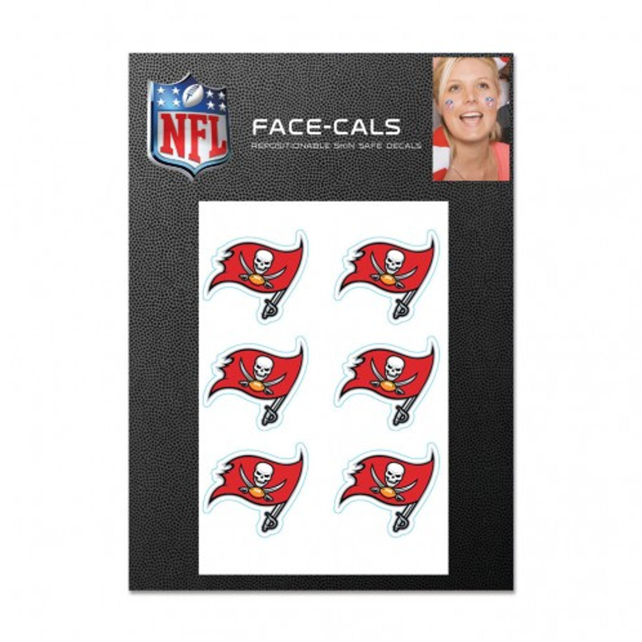 Tampa Bay Buccaneers Tattoo Face Cals - Sports Collectibles, Sports Memorabilia, Sports Fan Shop, Sports Gifts