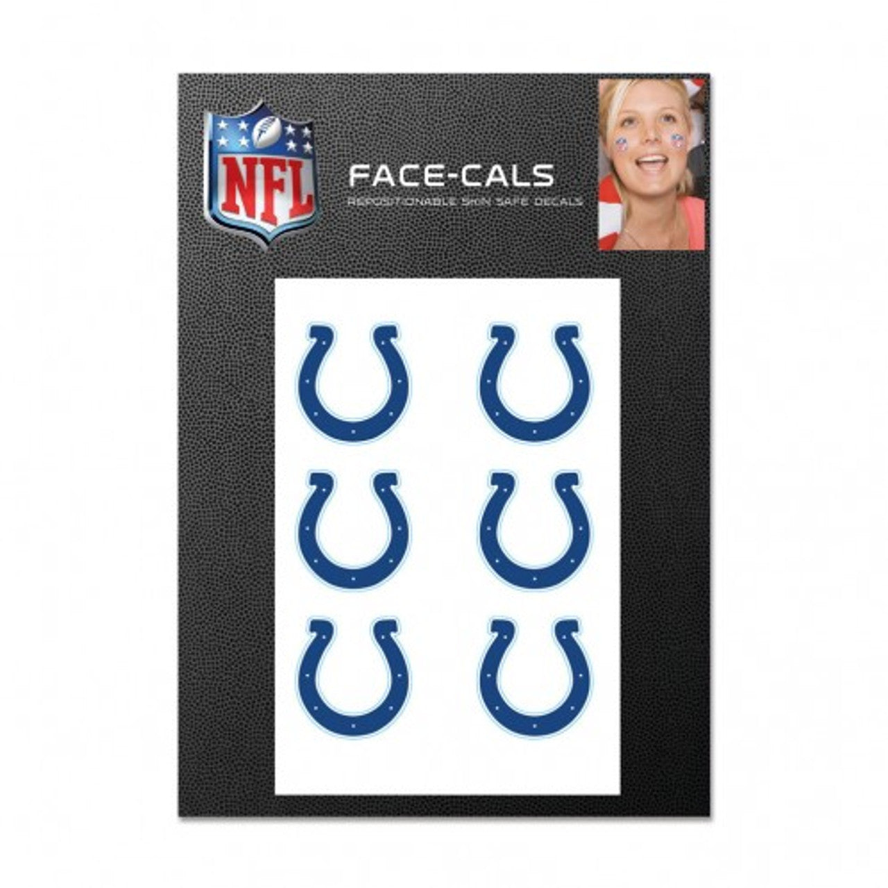 Indianapolis Colts Tattoo Face Cals - Sports Collectibles, Sports Memorabilia, Sports Fan Shop, Sports Gifts