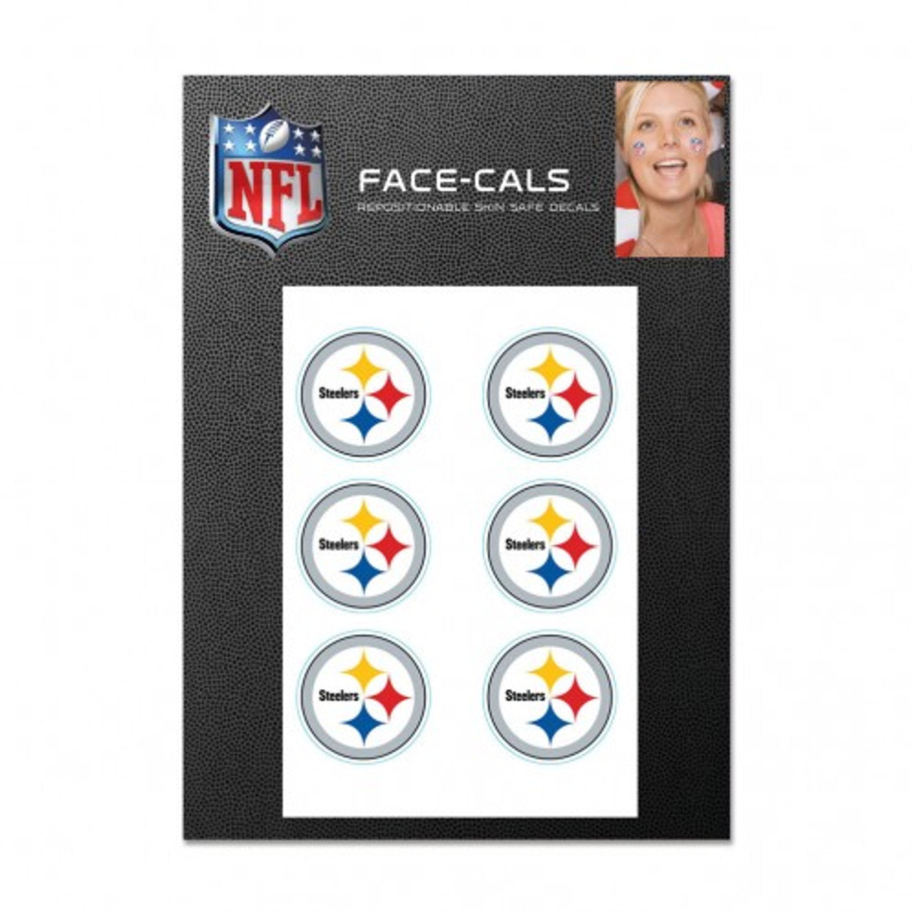 Pittsburgh Steelers Tattoo Face Cals - Sports Collectibles, Sports Memorabilia, Sports Fan Shop, Sports Gifts