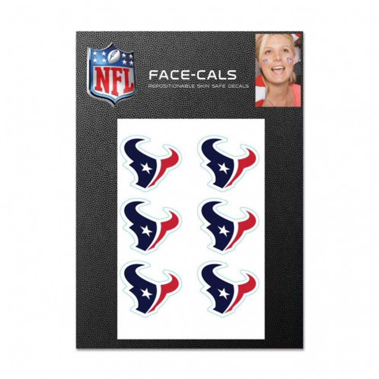 Houston Texans Tattoo Face Cals - Sports Collectibles, Sports Memorabilia, Sports Fan Shop, Sports Gifts