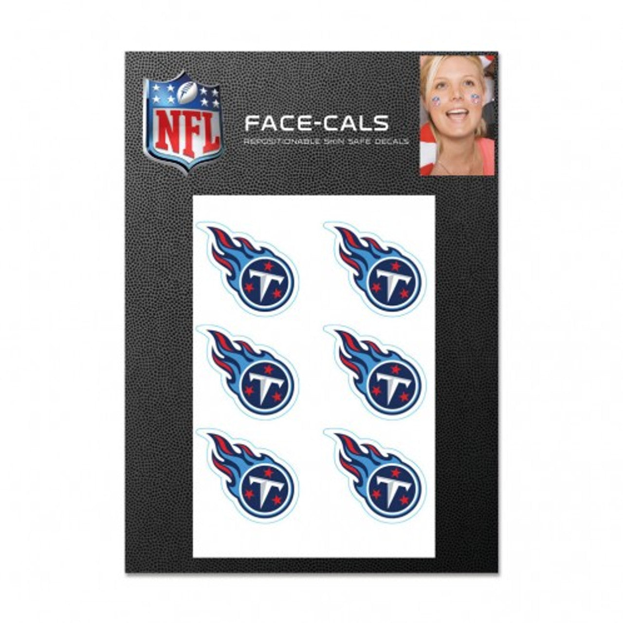 Tennessee Titans Tattoo Face Cals - Sports Collectibles, Sports Memorabilia, Sports Fan Shop, Sports Gifts