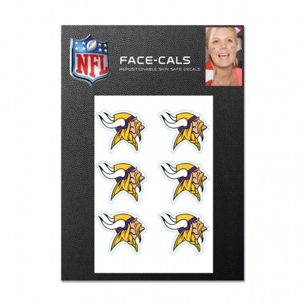 Minnesota Vikings Tattoo Face Cals - Sports Collectibles, Sports Memorabilia, Sports Fan Shop, Sports Gifts