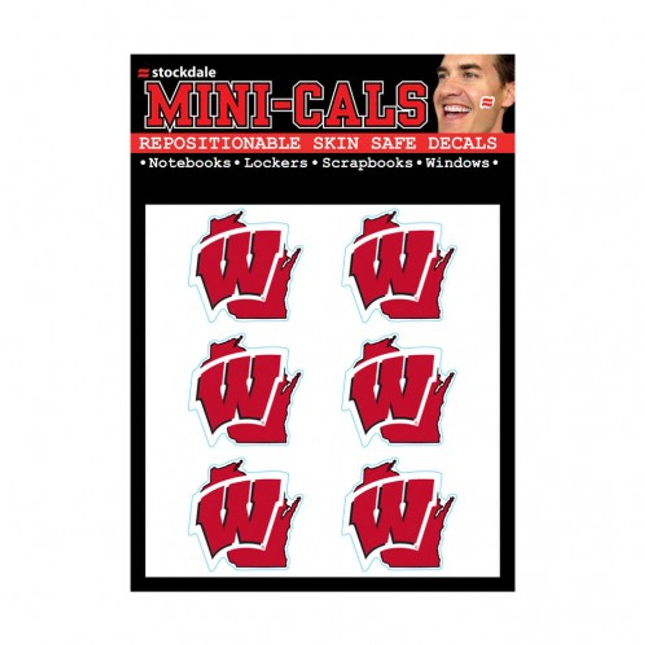 Wisconsin Badgers Tattoo Face Cals - Sports Collectibles, Sports Memorabilia, Sports Fan Shop, Sports Gifts