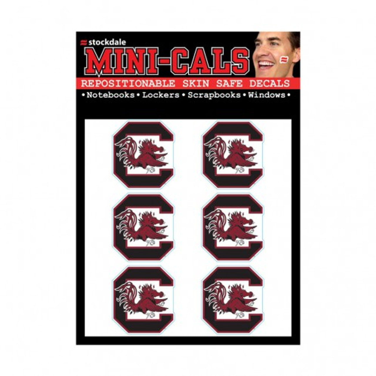 South Carolina Gamecocks Tattoo Face Cals - Sports Collectibles, Sports Memorabilia, Sports Fan Shop, Sports Gifts