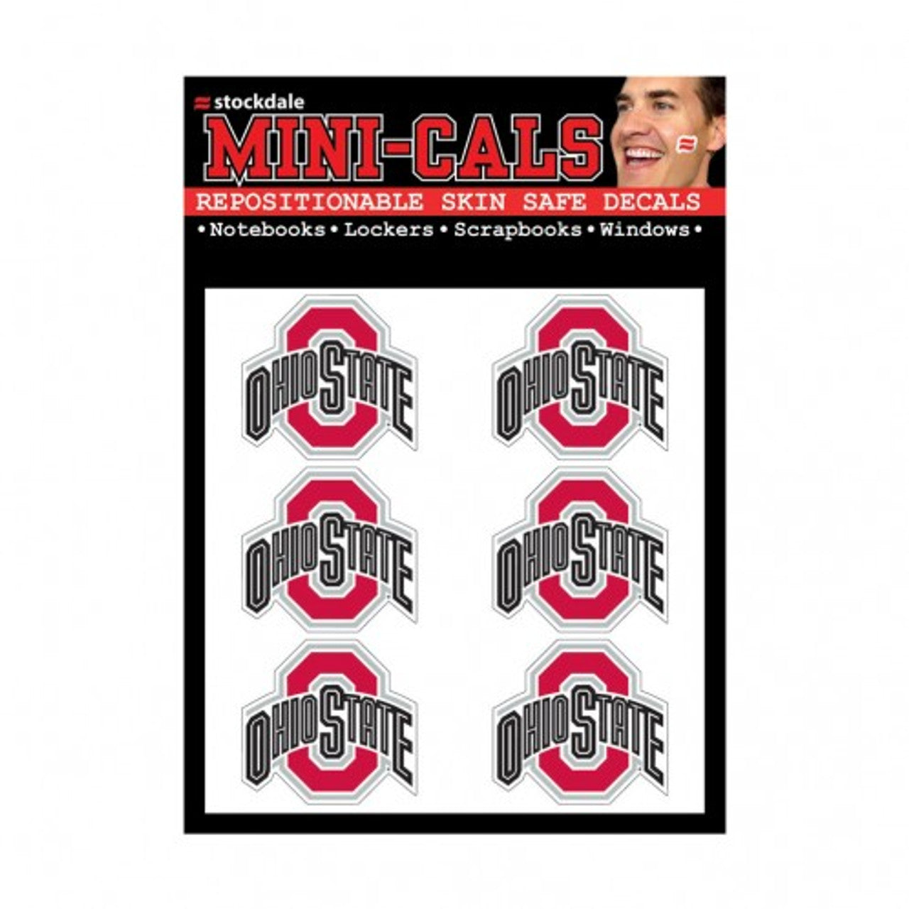 Ohio State Buckeyes Tattoo Face Cals - Sports Collectibles, Sports Memorabilia, Sports Fan Shop, Sports Gifts