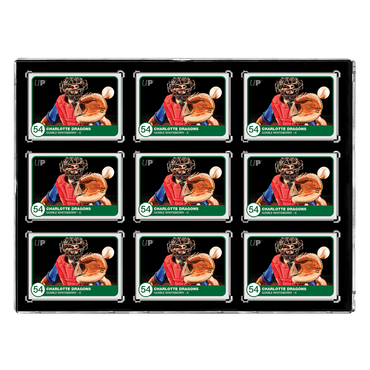 35PT 9-Card Black Border UV ONE-TOUCH Magnetic Holder - Sports Collectibles, Sports Memorabilia, Sports Fan Shop, Sports Gifts