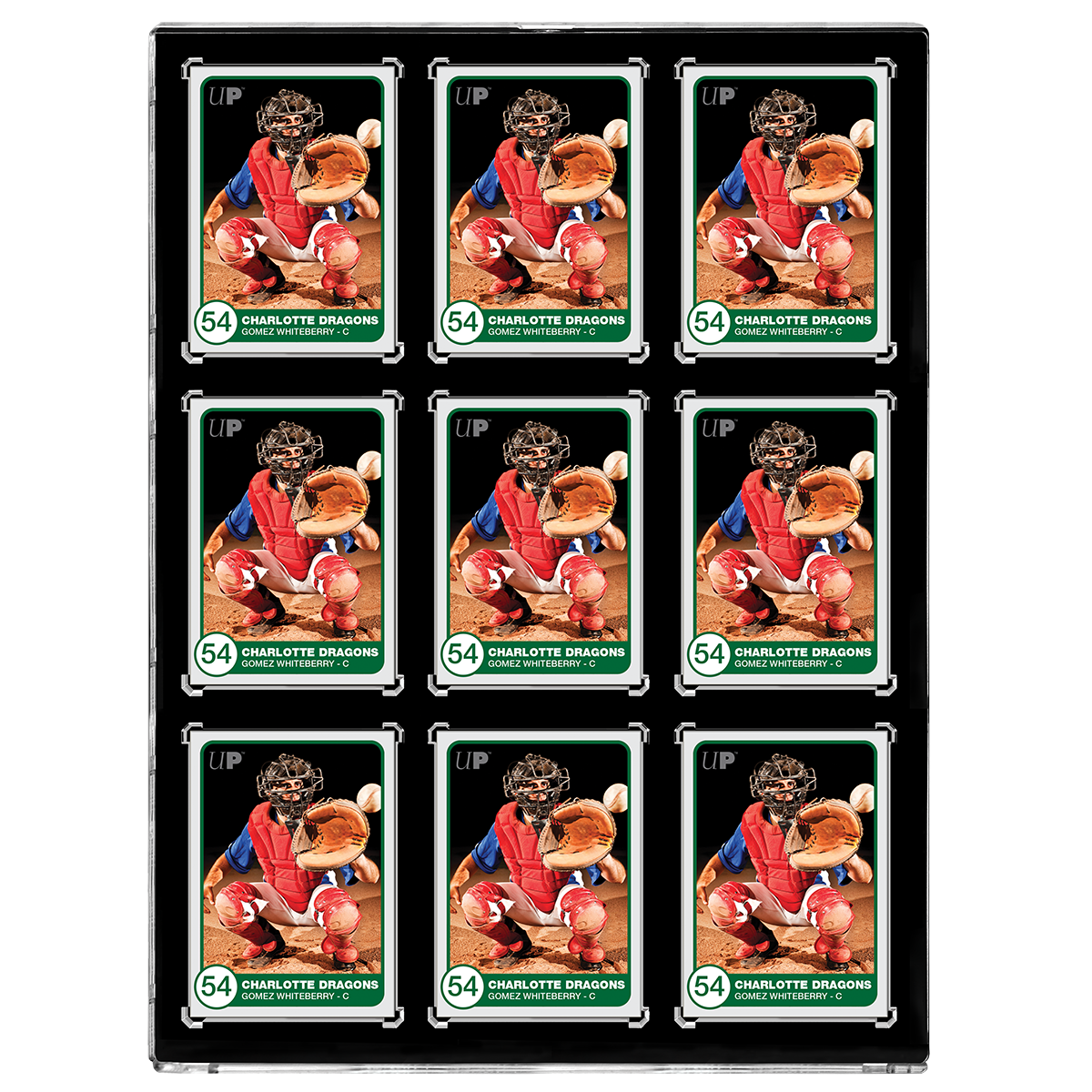35PT 9-Card Black Border UV ONE-TOUCH Magnetic Holder - Sports Collectibles, Sports Memorabilia, Sports Fan Shop, Sports Gifts