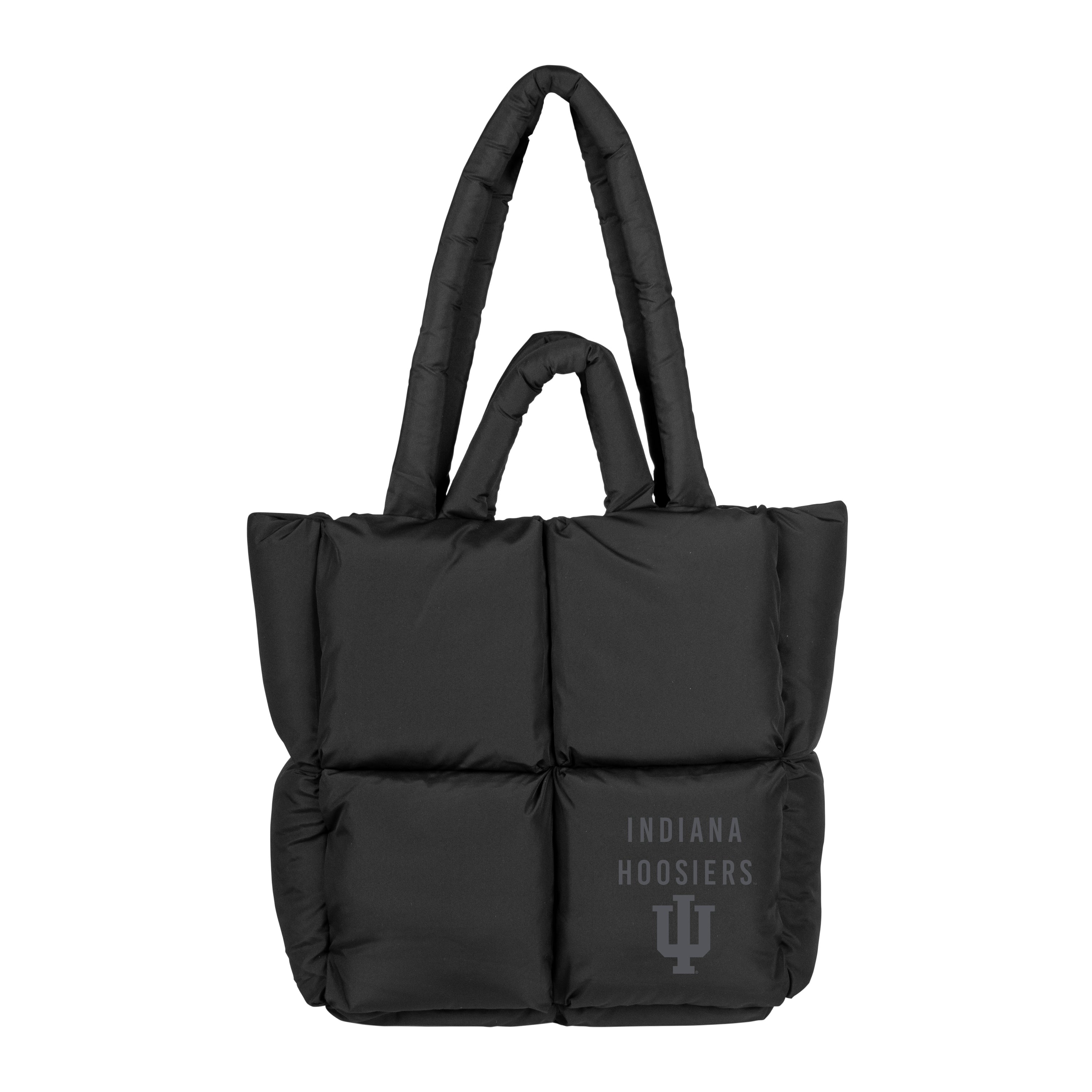 Indiana Black Puff Tote