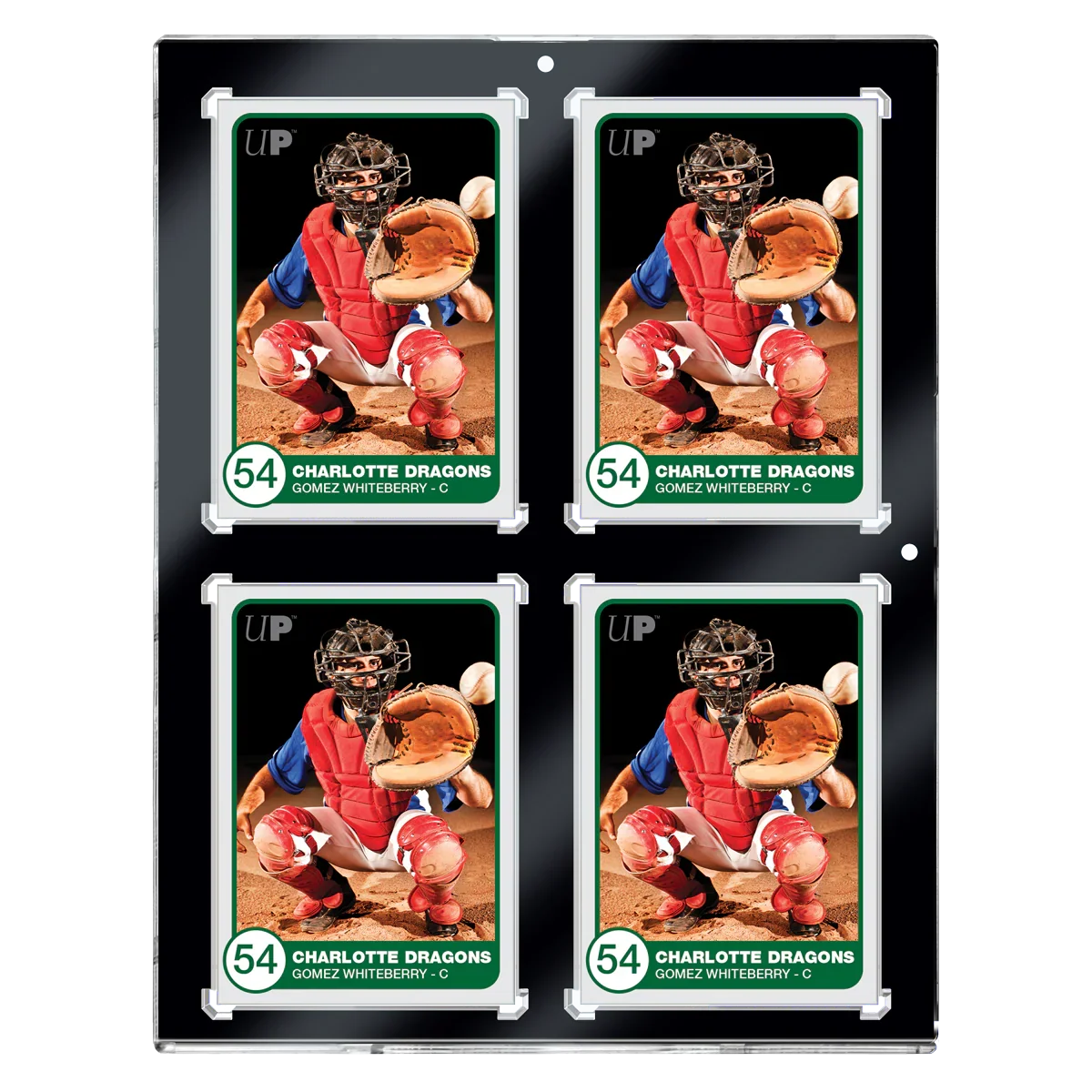 130PT 4-Card Black Border UV ONE-TOUCH Magnetic Holder - Sports Collectibles, Sports Memorabilia, Sports Fan Shop, Sports Gifts