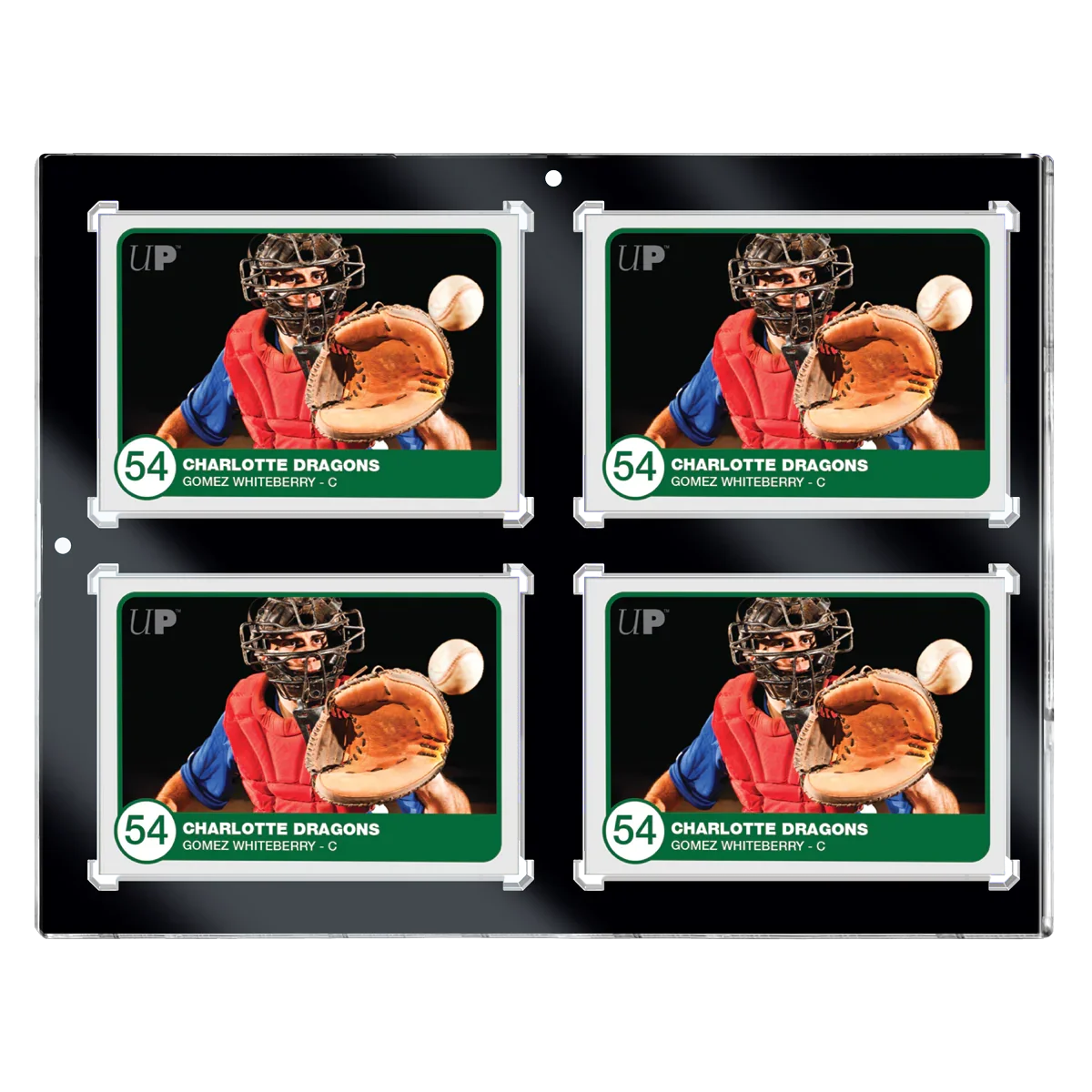130PT 4-Card Black Border UV ONE-TOUCH Magnetic Holder - Sports Collectibles, Sports Memorabilia, Sports Fan Shop, Sports Gifts
