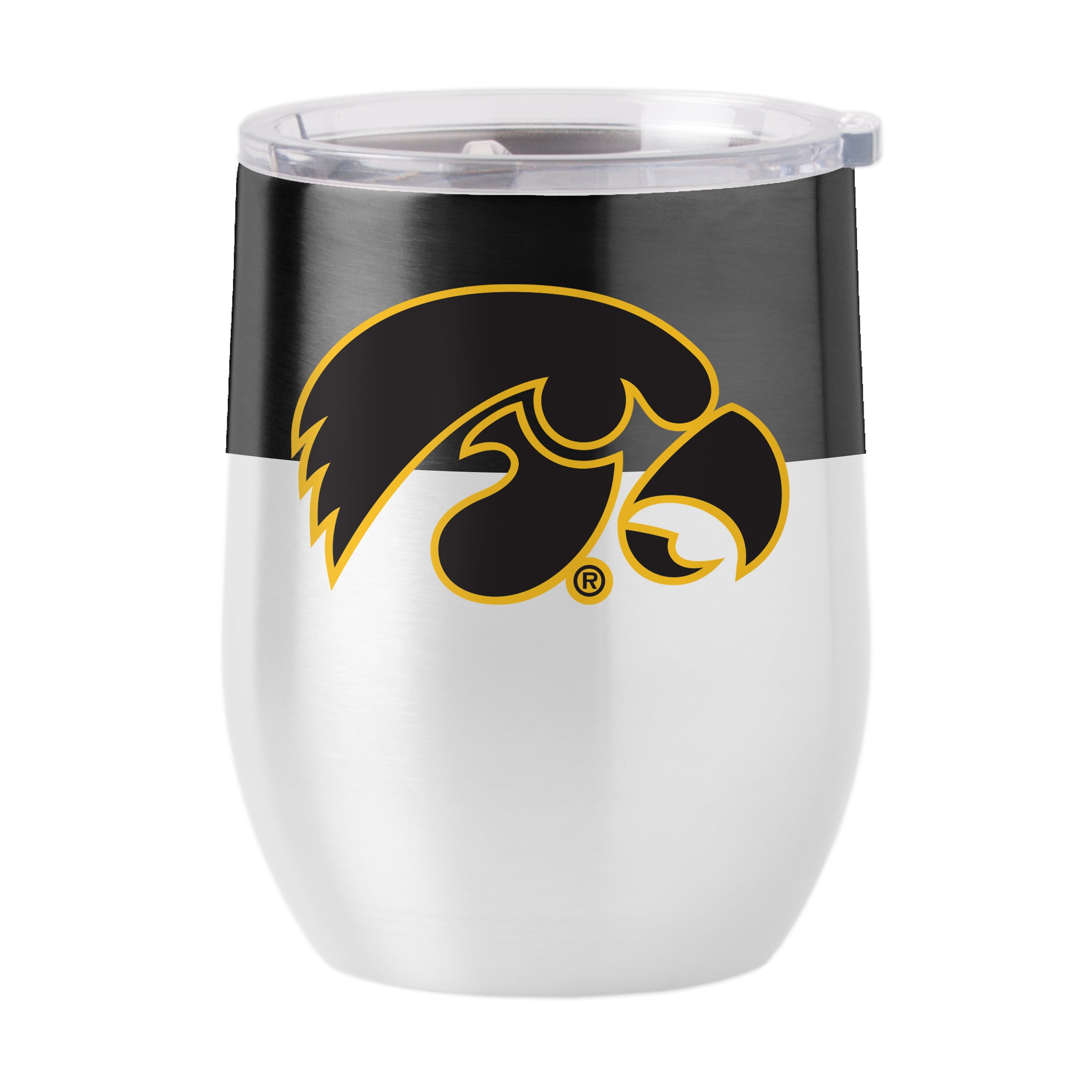 Iowa 16oz Colorblock Stainless Curved Beverage