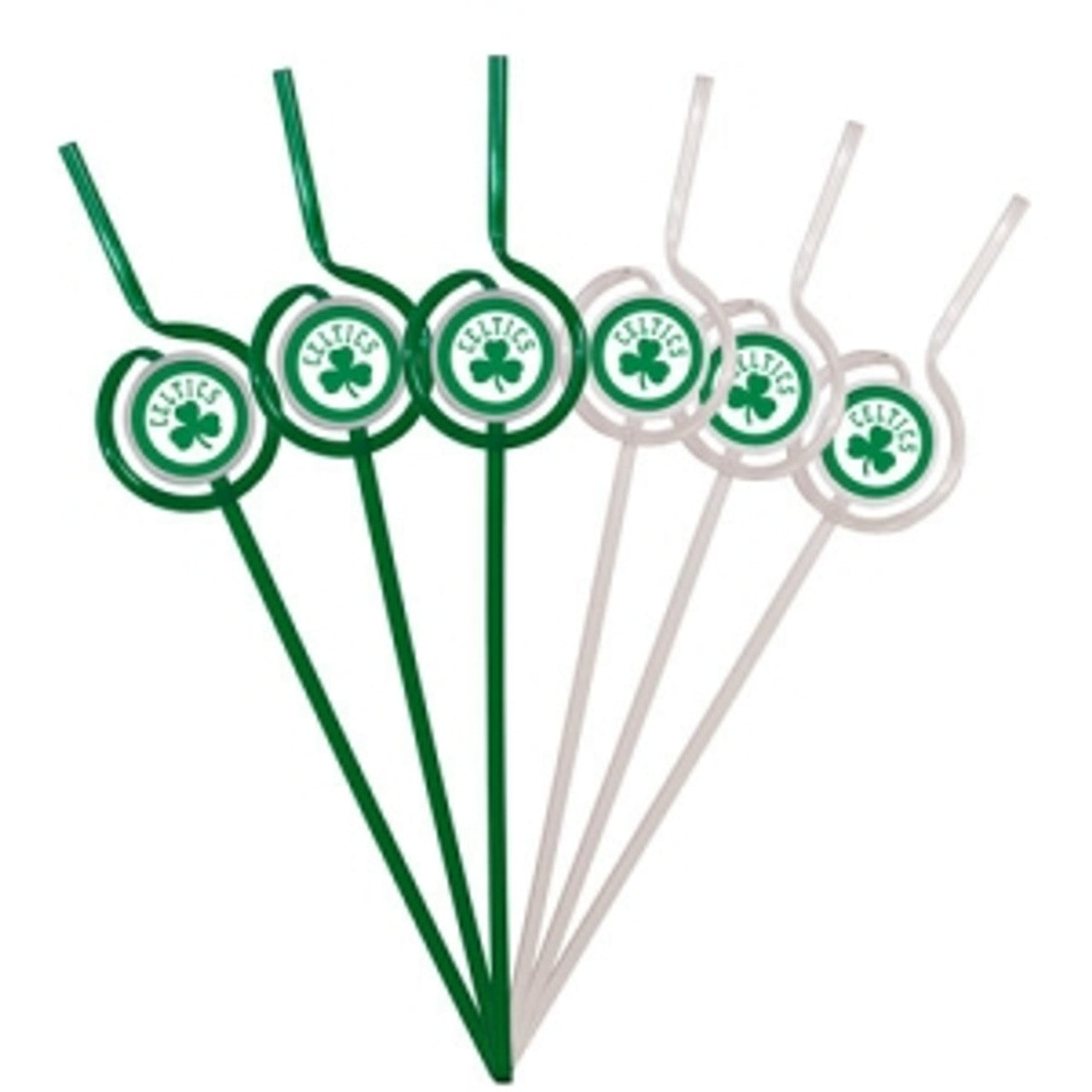 Boston Celtics Team Sipper Straws CO - Sports Collectibles, Sports Memorabilia, Sports Fan Shop, Sports Gifts