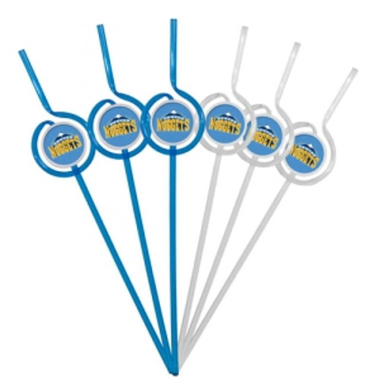 Denver Nuggets Team Sipper Straws CO - Sports Collectibles, Sports Memorabilia, Sports Fan Shop, Sports Gifts
