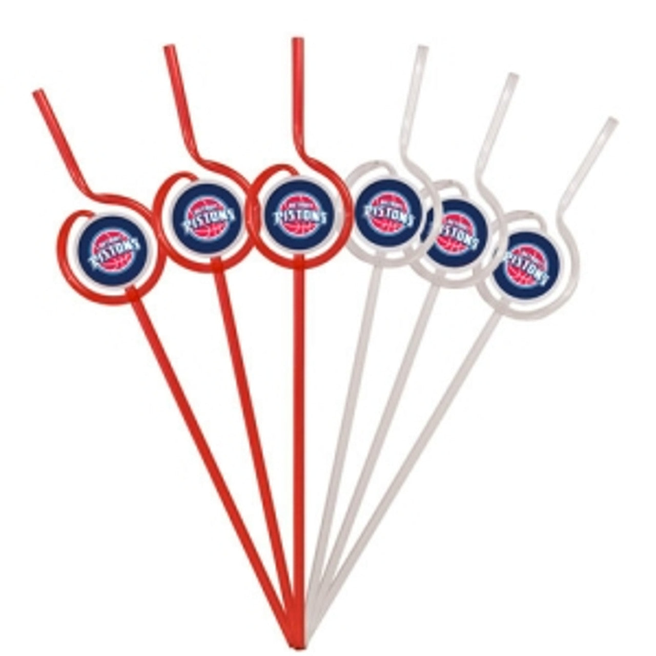Detroit Pistons Team Sipper Straws CO - Sports Collectibles, Sports Memorabilia, Sports Fan Shop, Sports Gifts