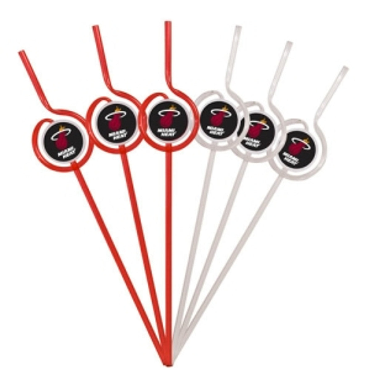 Miami Heat Team Sipper Straws CO - Sports Collectibles, Sports Memorabilia, Sports Fan Shop, Sports Gifts