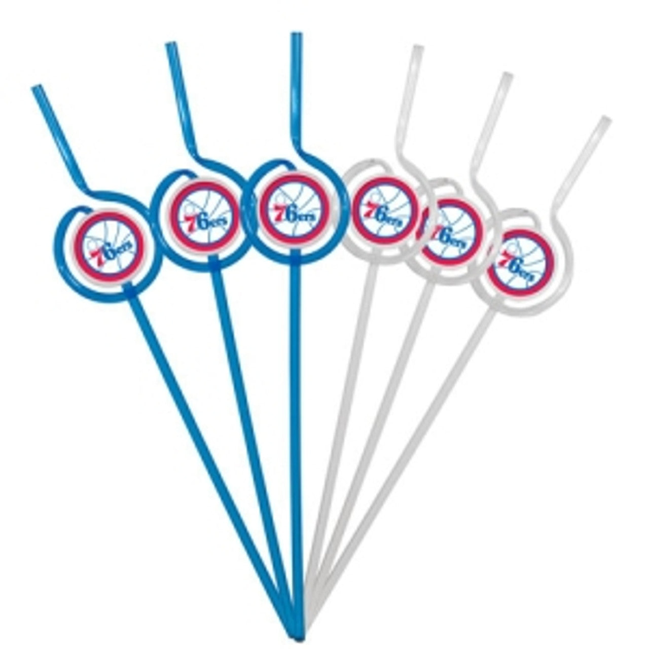 Philadelphia 76ers Team Sipper Straws CO - Sports Collectibles, Sports Memorabilia, Sports Fan Shop, Sports Gifts