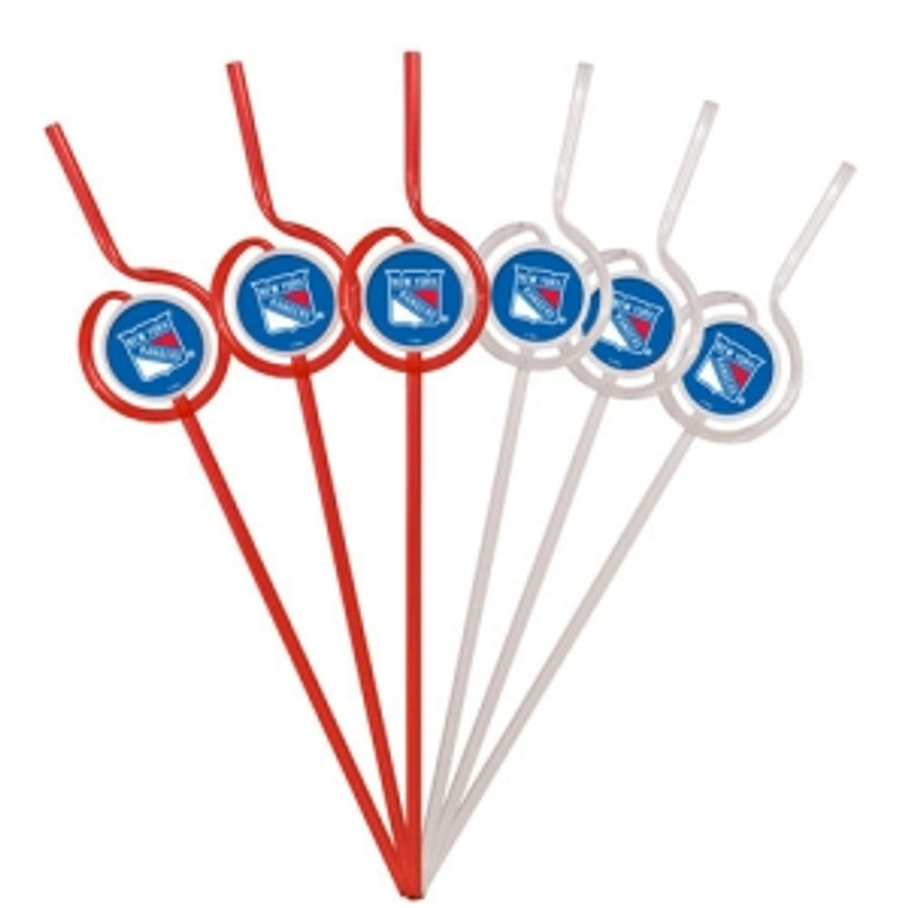 New York Rangers Team Sipper Straws CO - Sports Collectibles, Sports Memorabilia, Sports Fan Shop, Sports Gifts