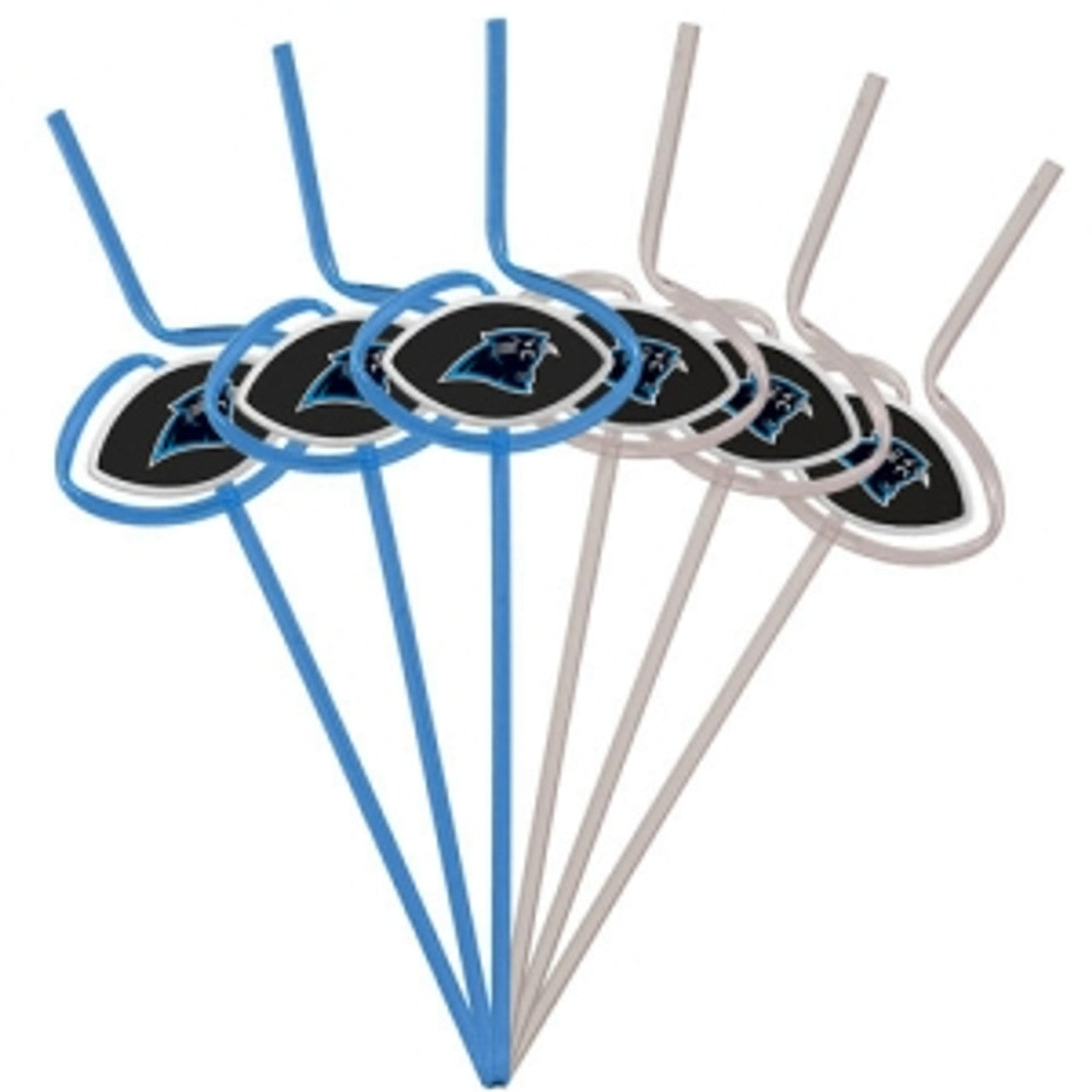 Carolina Panthers Team Sipper Straws CO - Sports Collectibles, Sports Memorabilia, Sports Fan Shop, Sports Gifts
