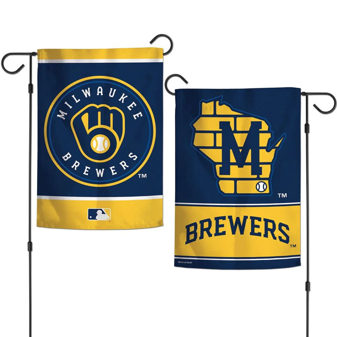 Milwaukee Brewers Flag 12x18 Garden Style 2 Sided (CDG) - 757 Sports Collectibles