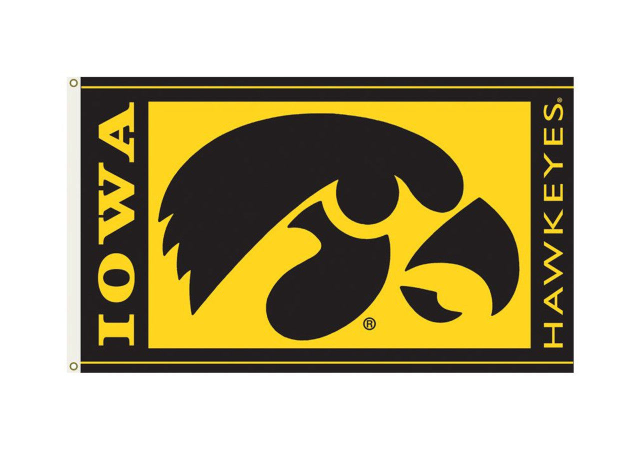Iowa Hawkeyes Flag 3x5 - Sports Collectibles, Sports Memorabilia, Sports Fan Shop, Sports Gifts
