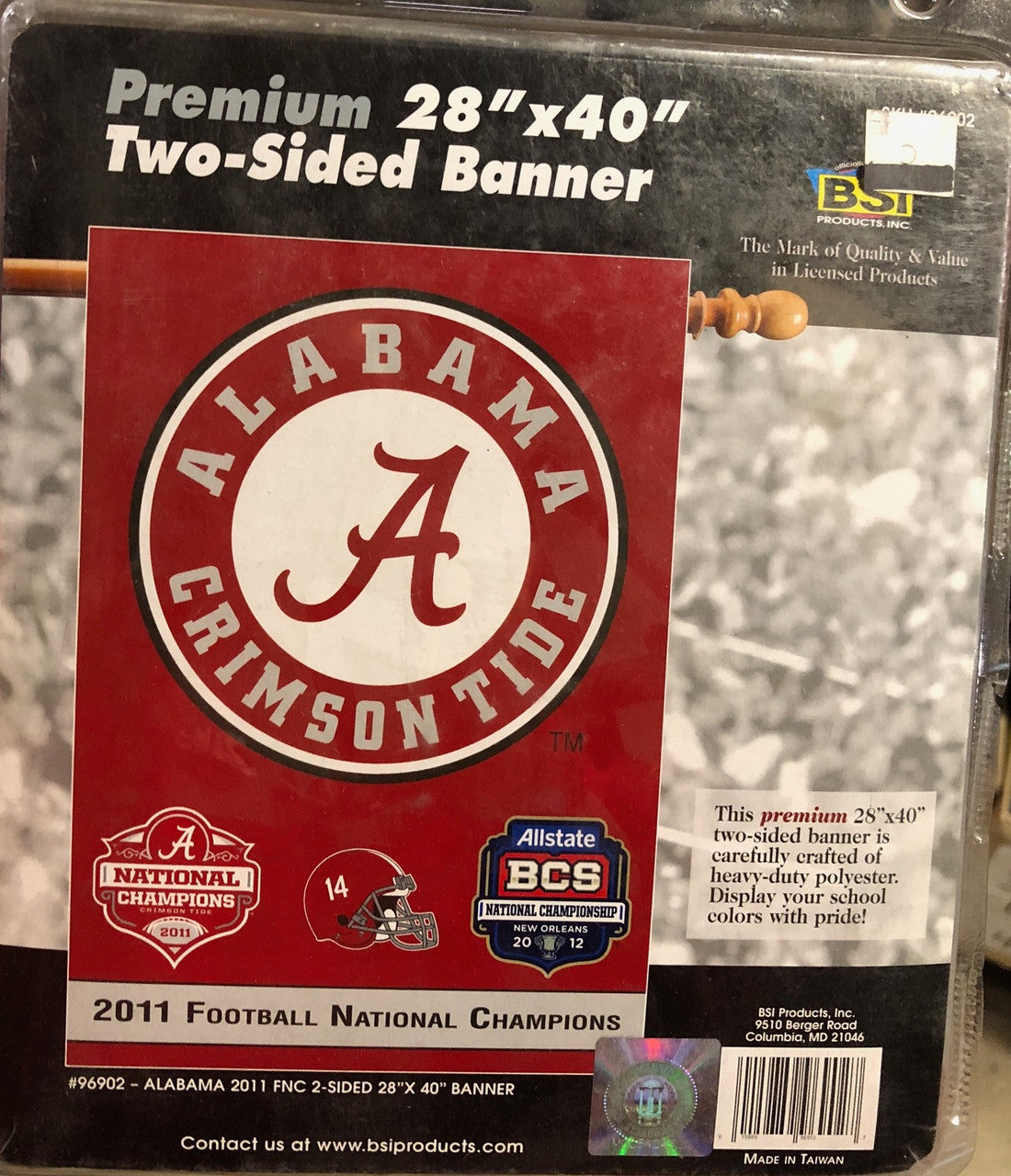 Alabama Crimson Tide Flag 3x5 BSI 2012 National Champ - Sports Collectibles, Sports Memorabilia, Sports Fan Shop, Sports Gifts